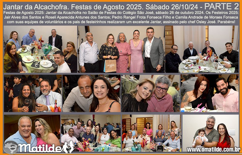 Jantar da Alcachofra. Festas de Agosto.Sb.26/10/24-PARTE 2 