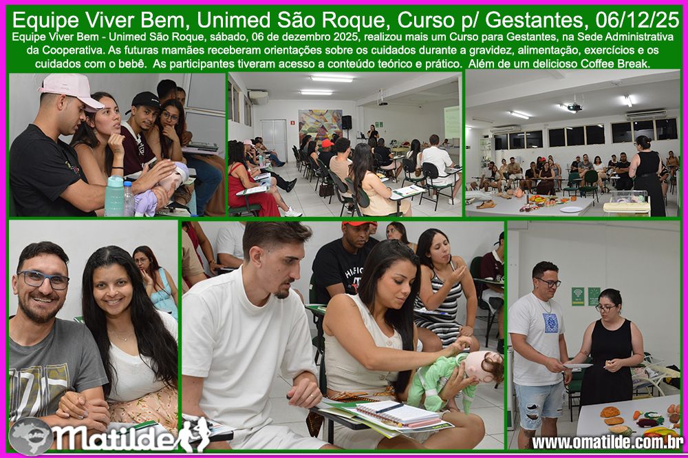 Unimed S�o Roque Equipe Viver Bem Curso p/Gestantes,06/12/25