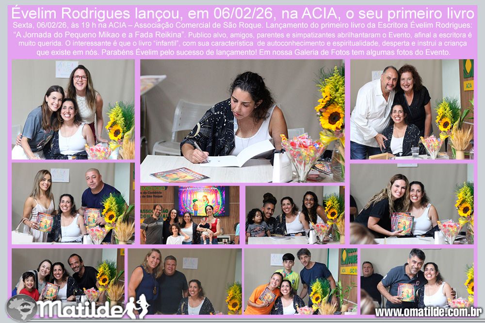 �velim Rodrigues lan�ou,06/02/26,na ACIA, o primeiro livro  